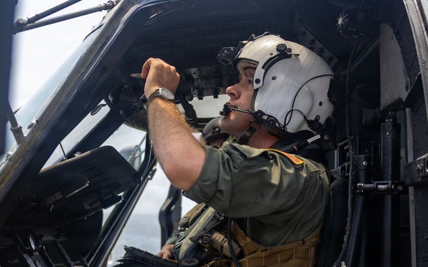 USS Rafael Peralta Conducts Pre-Flight Check