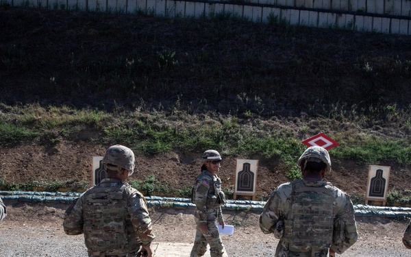 KFOR RC-E U.S., Polish Soldiers conduct combined range operations at Camp Bondsteel