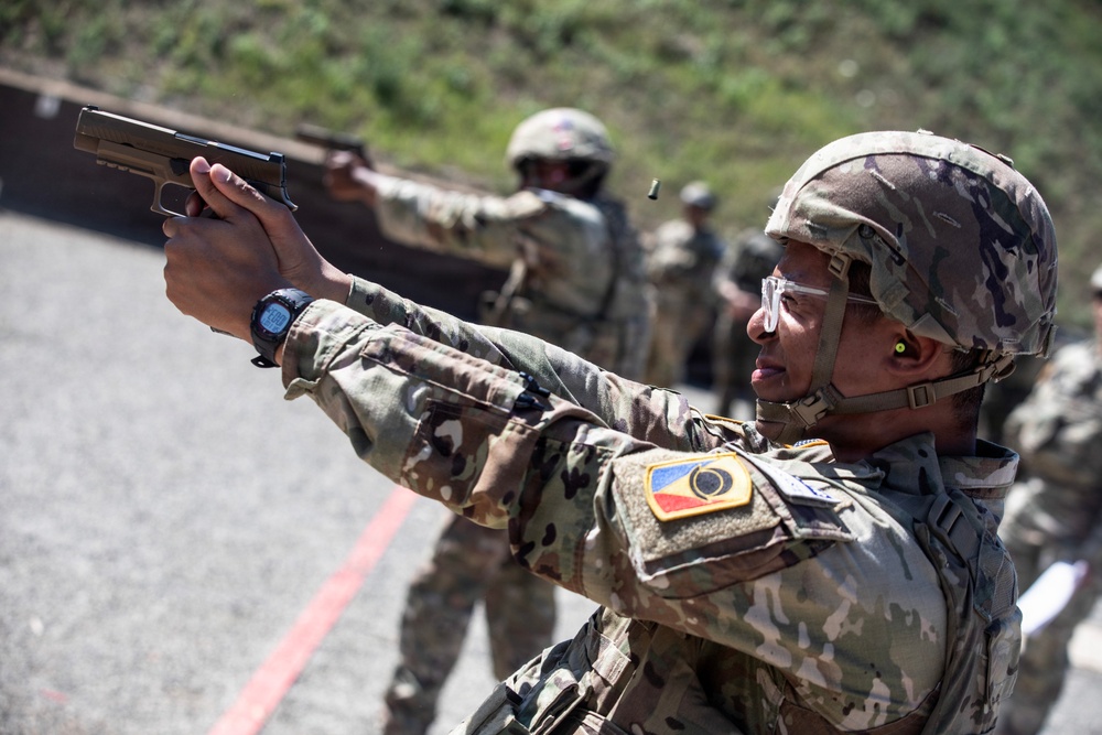 KFOR RC-E U.S., Polish Soldiers conduct combined range operations at Camp Bondsteel
