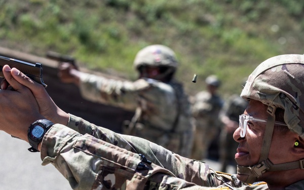 KFOR RC-E U.S., Polish Soldiers conduct combined range operations at Camp Bondsteel