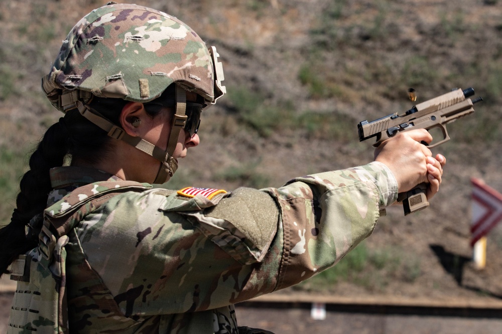 KFOR RC-E U.S., Polish Soldiers conduct combined range operations at Camp Bondsteel