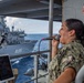 Pacific Partnership Band plays aboard Royal Australian Navy HMAS Choules (L100) during replenishment-at-sea