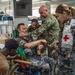 Royal Australian Navy medics train Pacific Partnership 2026 medical personnel on extrication device aboard HMAS Choules (L100)