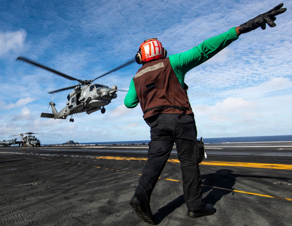 George Washington Conducts Flight Operations