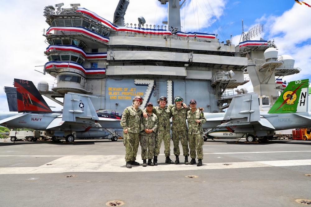VFA-154 sailors visiting, Pearl Harbor, Hawaii.