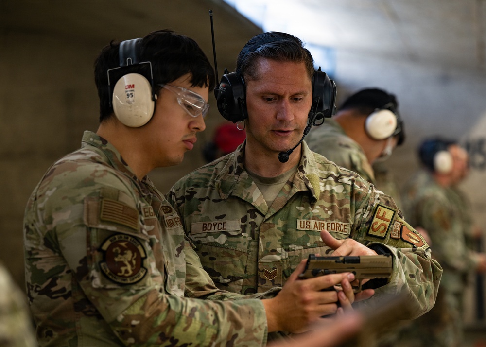 Weapons training with 48 FW, 100 ARW