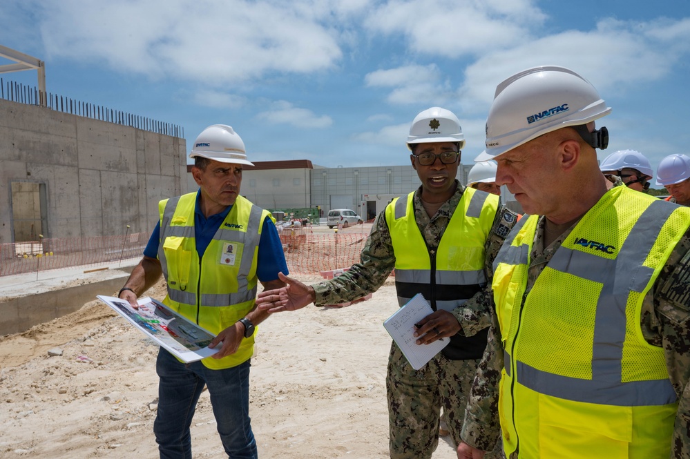 Commander of Naval Expeditionary Combat Command tours NAVSTA Rota construction sites
