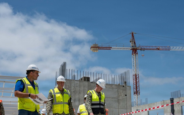 Commander of Naval Expeditionary Combat Command tours NAVSTA Rota construction sites