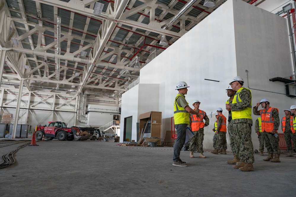 Commander of Naval Expeditionary Combat Command tours NAVSTA Rota construction sites