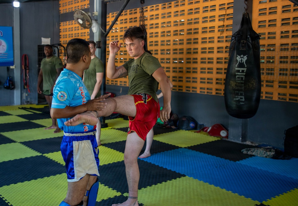 U.S. Marines, Royal Thai Navy Conduct Train in Muay Thai Kickboxing During CARAT Thailand 2026