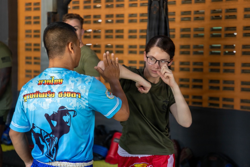 U.S. Marines, Royal Thai Navy Conduct Train in Muay Thai Kickboxing During CARAT Thailand 2026