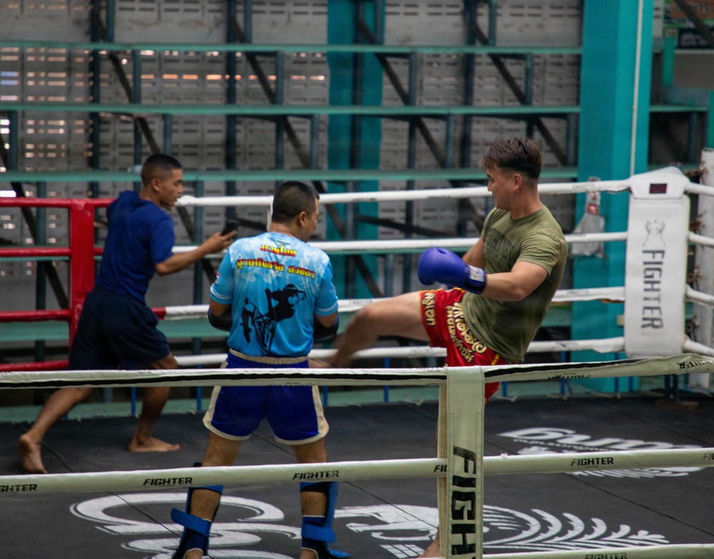 U.S. Marines, Royal Thai Navy Conduct Train in Muay Thai Kickboxing During CARAT Thailand 2026