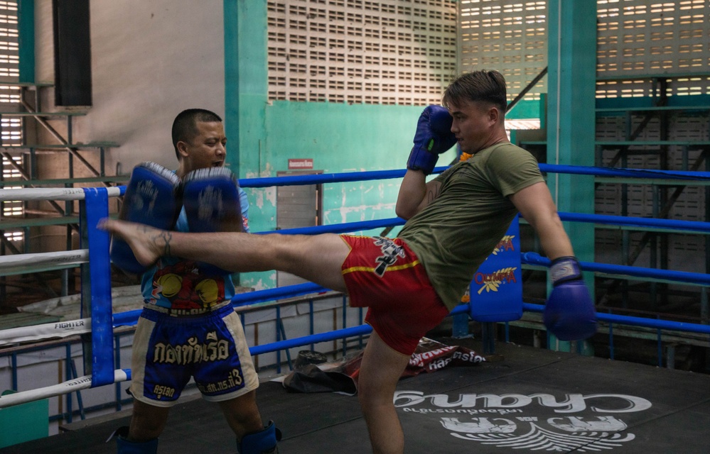U.S. Marines, Royal Thai Navy Conduct Train in Muay Thai Kickboxing During CARAT Thailand 2026