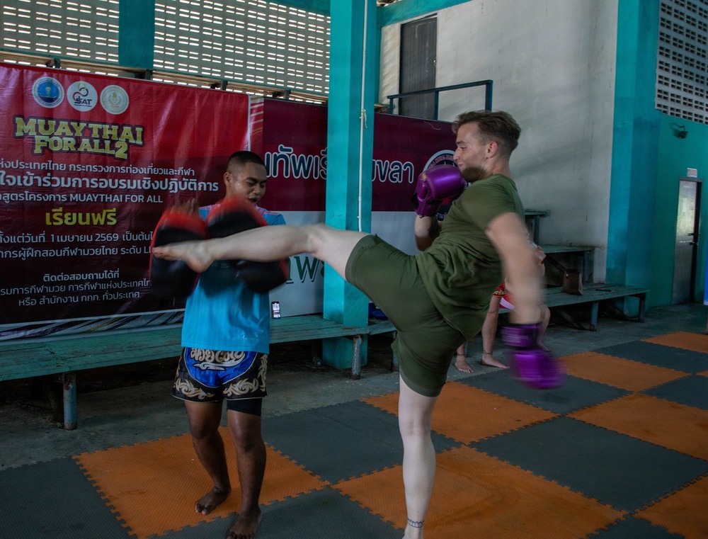 U.S. Marines, Royal Thai Navy Conduct Train in Muay Thai Kickboxing During CARAT Thailand 2026