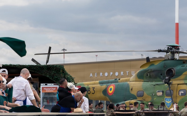 MasterChef România films tv episode at Mihail Kogălniceanu International Airport