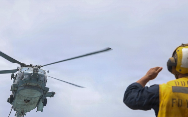 Delbert D. Black Conducts Flight Operations