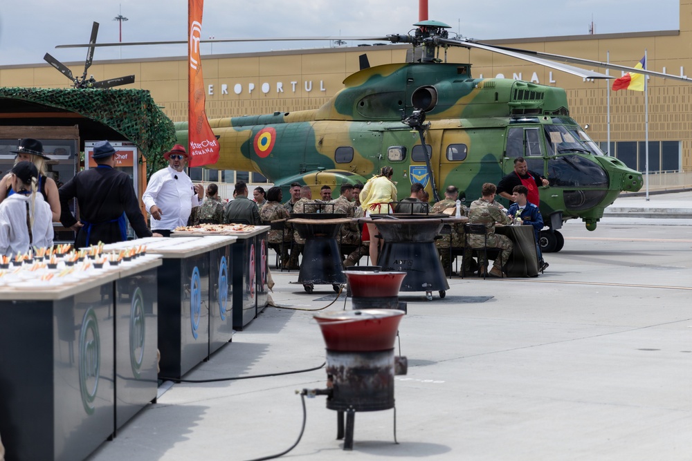 MasterChef România films tv episode at Mihail Kogălniceanu International Airport
