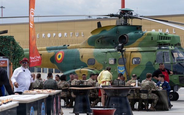 MasterChef România films tv episode at Mihail Kogălniceanu International Airport