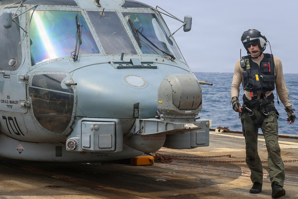 Delbert D. Black Conducts Flight Operations