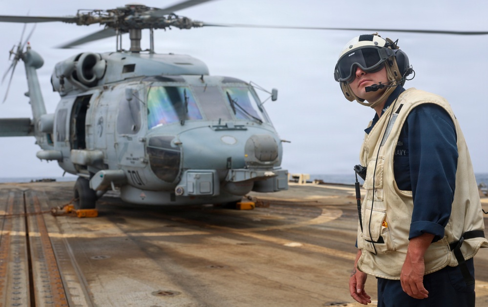 Delbert D. Black Conducts Flight Operations