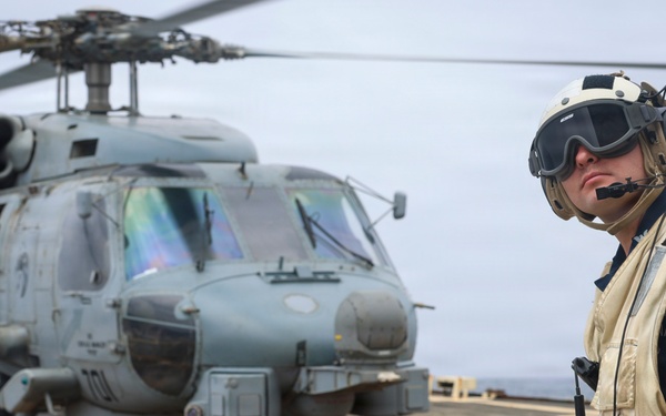 Delbert D. Black Conducts Flight Operations