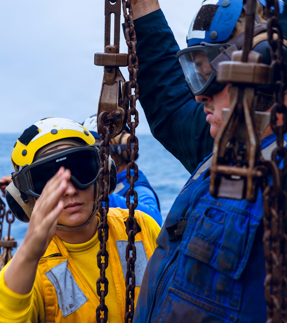 Milius Conducts Flight Operations