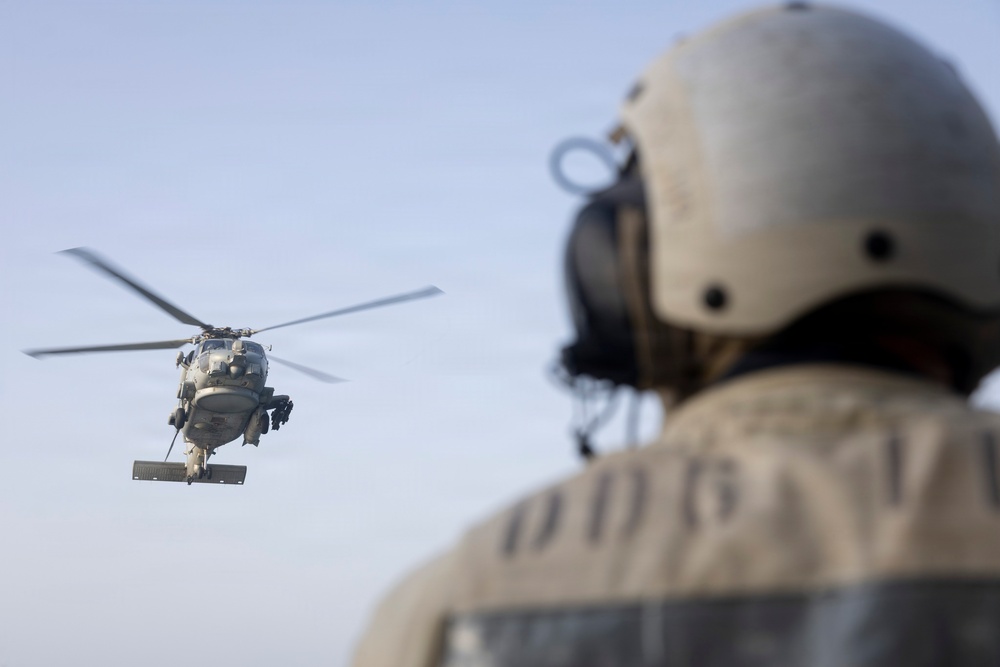Delbert D. Black Conducts Flight Operations