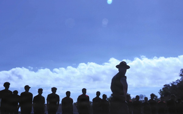 Drill Instructors Visit Chamberlain High School to Facilitate Physical Training