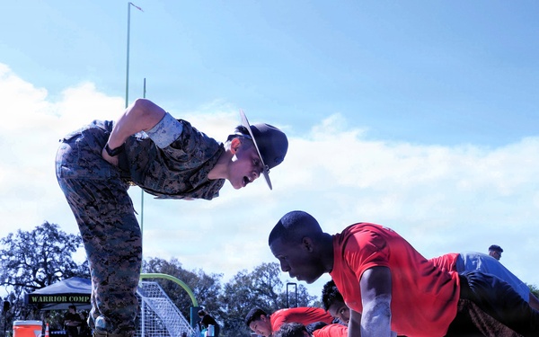 Drill Instructors Visit Chamberlain High School to Facilitate Physical Training