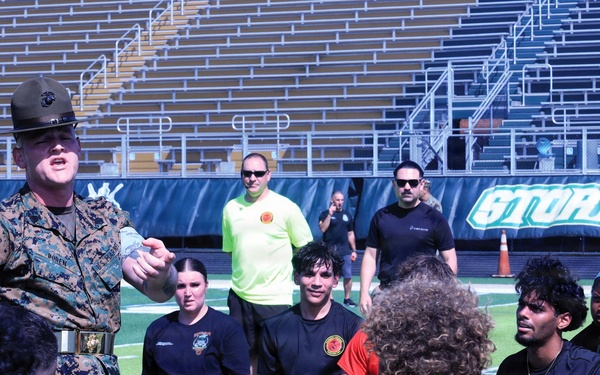 Drill Instructors Visit Chamberlain High School to Facilitate Physical Training