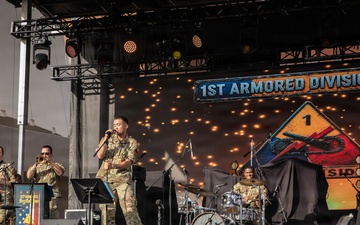 1st Armored Division Band performs for America 250