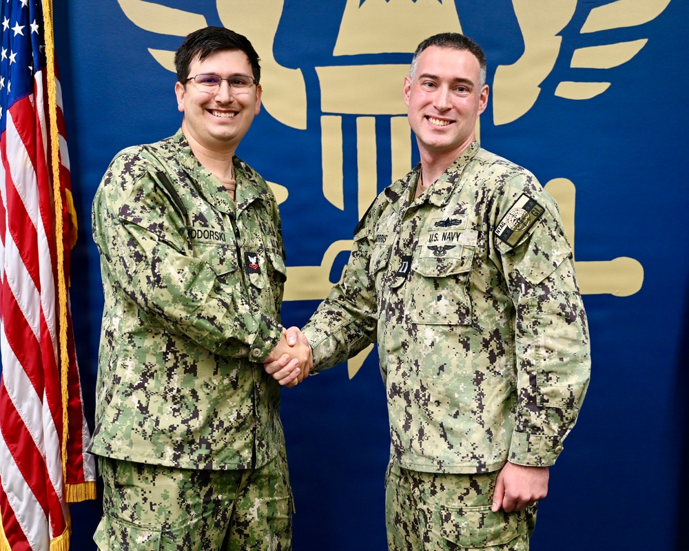 MM2 Fred Chodorski Reenlistment Ceremony