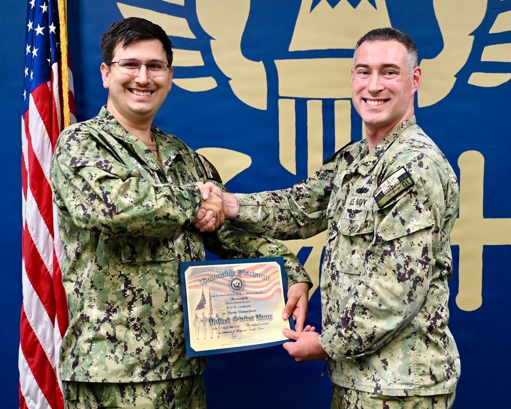 MM2 Fred Chodorski Reenlistment Ceremony