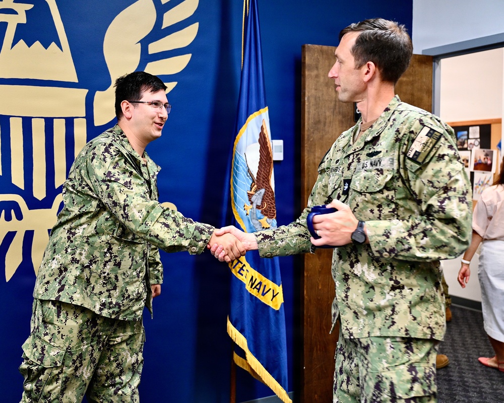 MM2 Fred Chodorski Reenlistment Ceremony