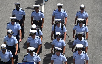 Cadets march in parade for Sail 250