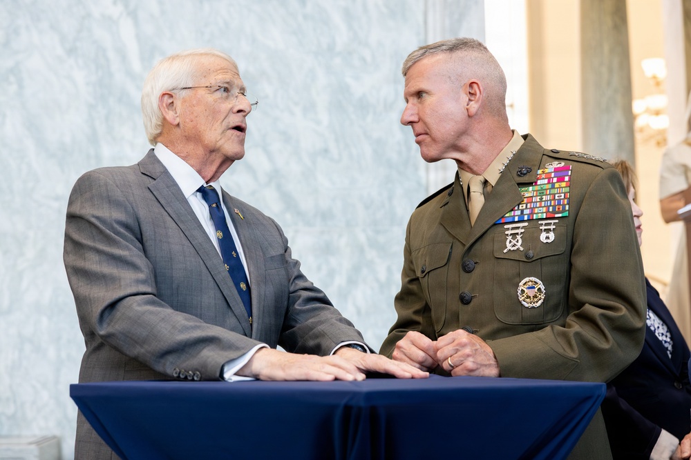 The Commandant, Gen. Eric M. Smith attends the Congressional Sea Service Award Ceremony