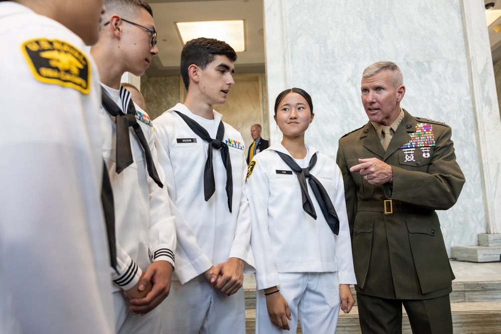 The Commandant, Gen. Eric M. Smith attends the Congressional Sea Service Award Ceremony