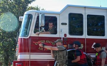 19th Combat Air Base Squadron, 19th Security Forces Squadron, and 19th Civil Engineering Squadron come together for an active-shooter exercise