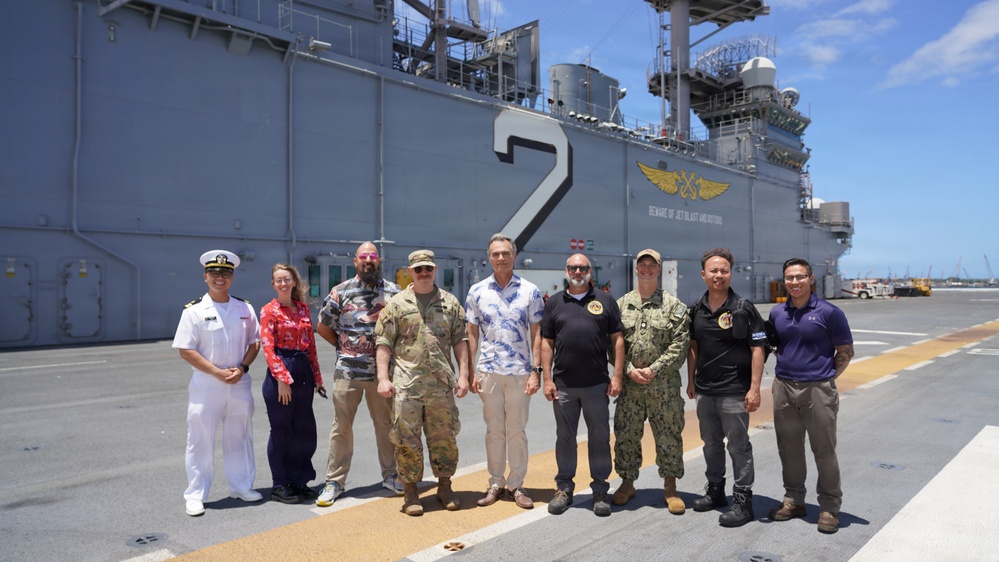 BUMED Executive Director Tours USS Essex During RIMPAC 2026