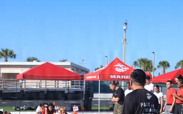 Recruiting Station Tampa Marines host their All-Hands Pool Function at Venice High School
