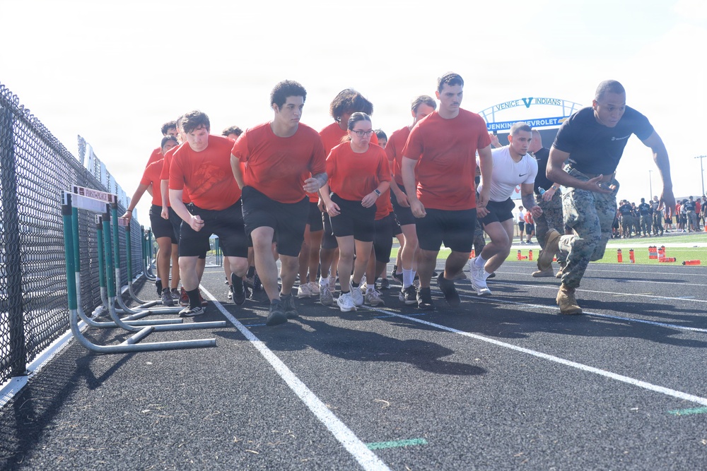 Recruiting Station Tampa Marines host their All-Hands Pool Function at Venice High School