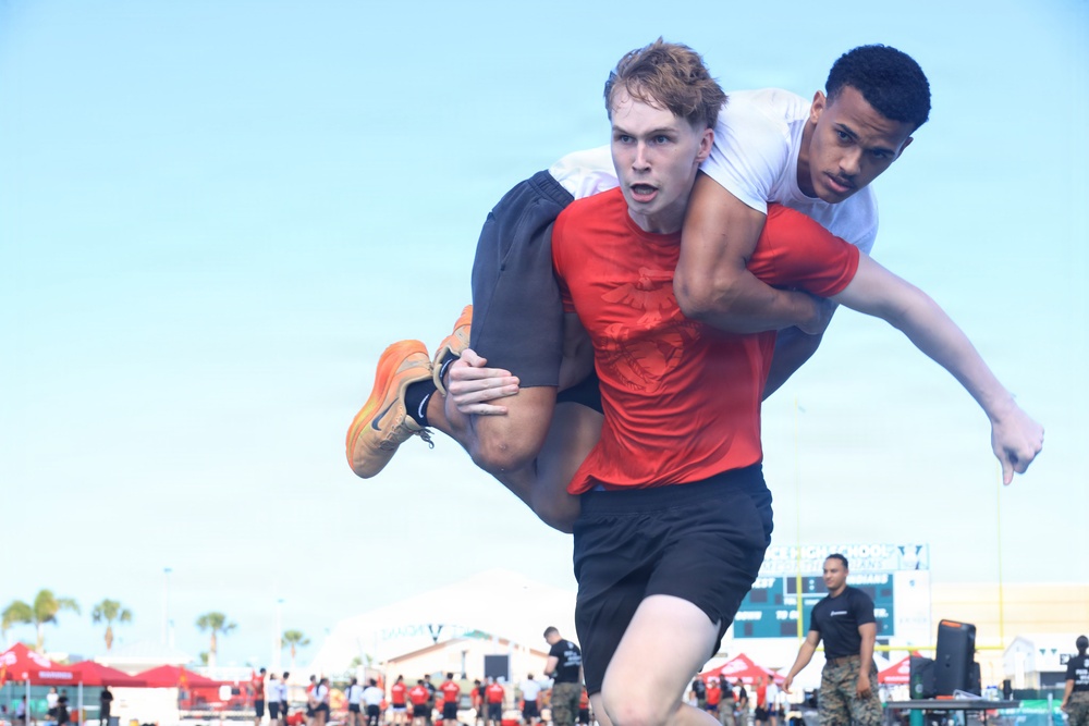 Recruiting Station Tampa Marines host their All-Hands Pool Function at Venice High School
