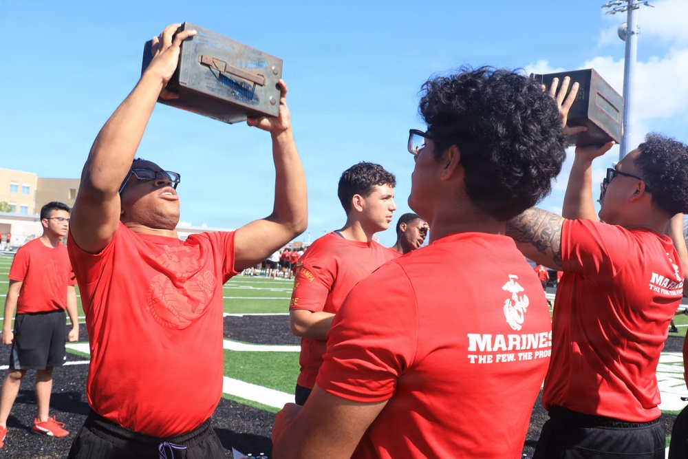 Recruiting Station Tampa Marines host their All-Hands Pool Function at Venice High School