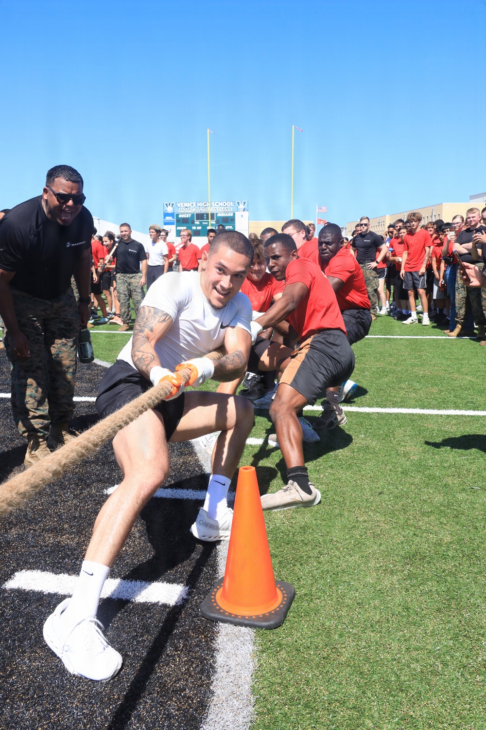 Recruiting Station Tampa Marines host their All-Hands Pool Function at Venice High School