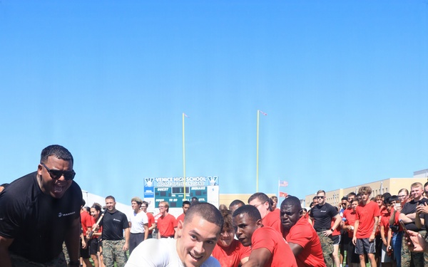 Recruiting Station Tampa Marines host their All-Hands Pool Function at Venice High School