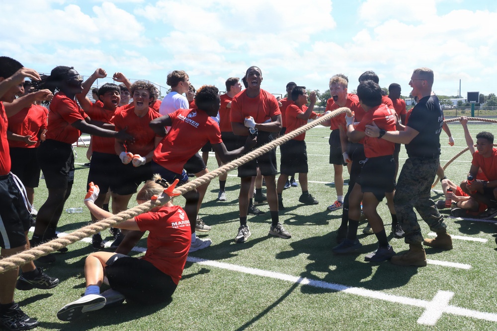 Recruiting Station Tampa Marines host their All-Hands Pool Function at Venice High School