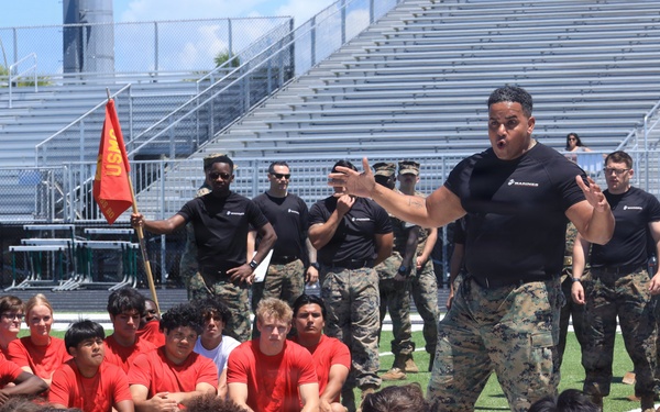 Recruiting Station Tampa Marines host their All-Hands Pool Function at Venice High School