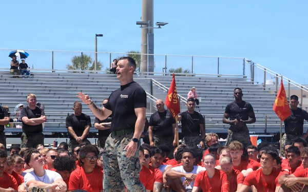 Recruiting Station Tampa Marines host their All-Hands Pool Function at Venice High School