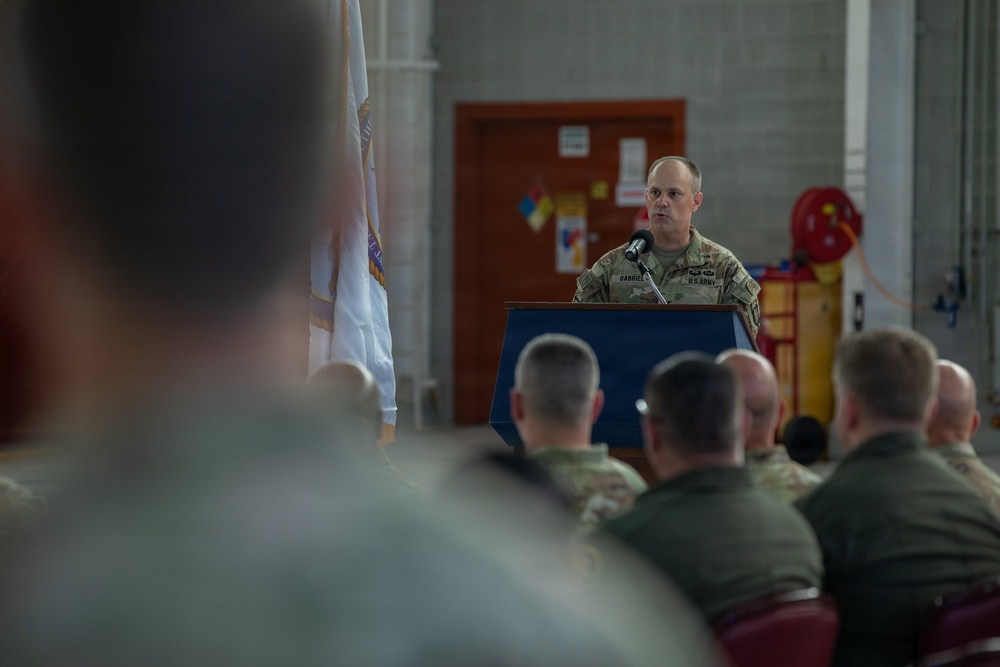 1st Mobile Brigade Combat Team conduct an assumption of responsibility ceremony