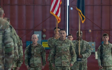 1st Mobile Brigade Combat Team conduct an assumption of responsibility ceremony